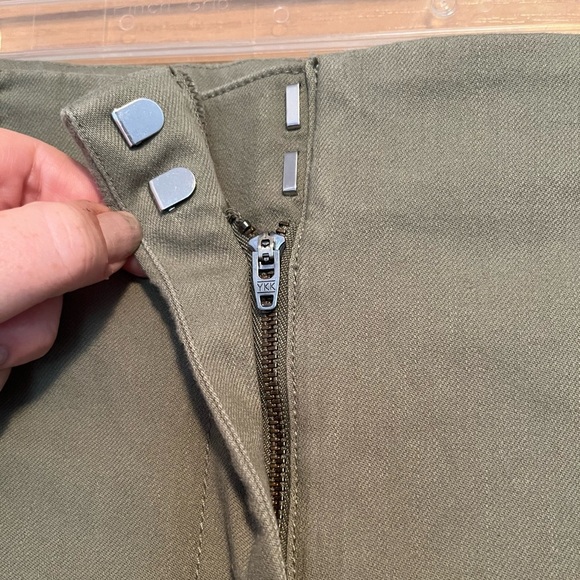 Ann Taylor LOFT Green Kick Crop Pants Women's NWT - Picture 4 of 9